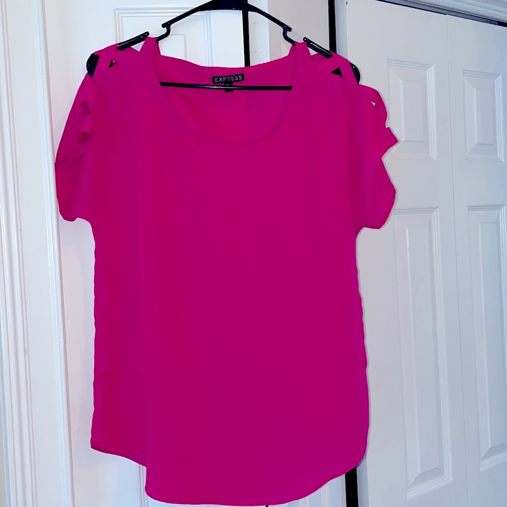 Express Blouse Neon Pink